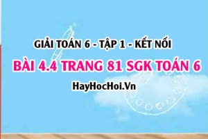 Giải bài 4.4 trang 81 Toán 6 Tập 1 SGK Kết nối tri thức